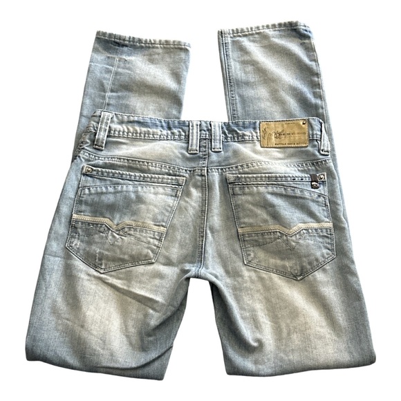 BUFFALO DAVID BITTON men's lightwash ash skinny jeans, size 30x32. - Picture 3 of 7